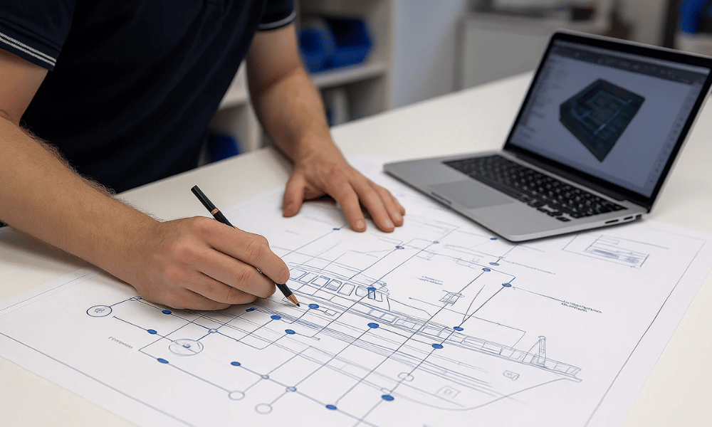 Advies & pre-engineering van communicatie of navigatierefit voor (zeil)jacht